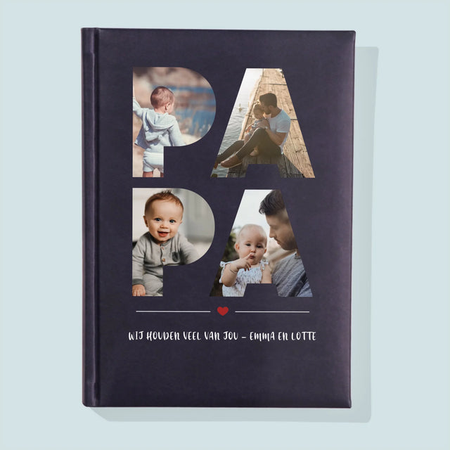 Woord Van Foto'S: Papa  - Notitieboek