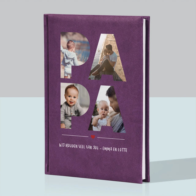 Woord Van Foto'S: Papa  - Notitieboek