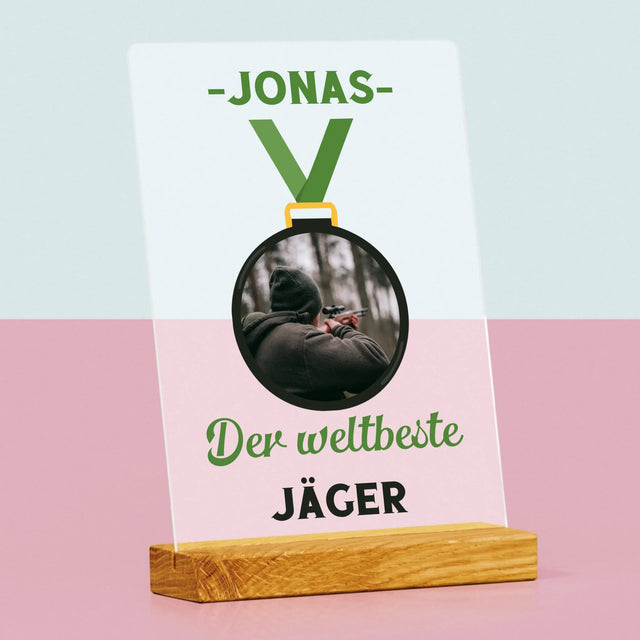 Zdjęcie I Podpis: Myśliwy Na Medal - Wydruk Na Szkle Akrylowym | DE