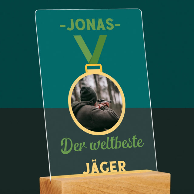 Zdjęcie I Podpis: Myśliwy Na Medal - Wydruk Na Szkle Akrylowym | DE