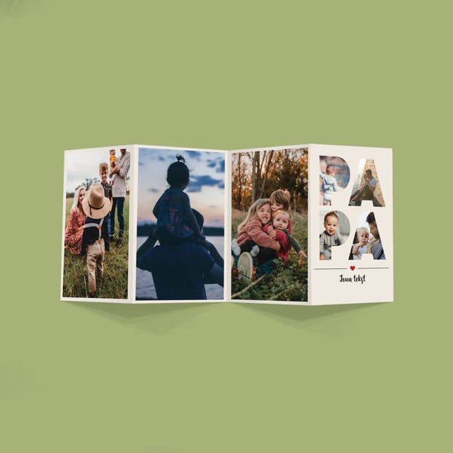 Woord Van Foto'S: Papa  - Grote Harmonica Van Foto'S