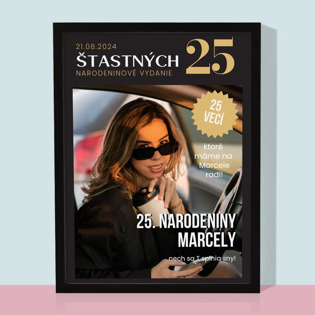 Okładka Magazynu: Szczęśliwa 25 - Wydruk Obramowany | SK