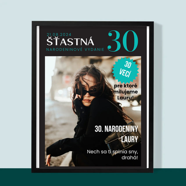 Okładka Magazynu: Szczęśliwa 30 - Wydruk Obramowany | SK