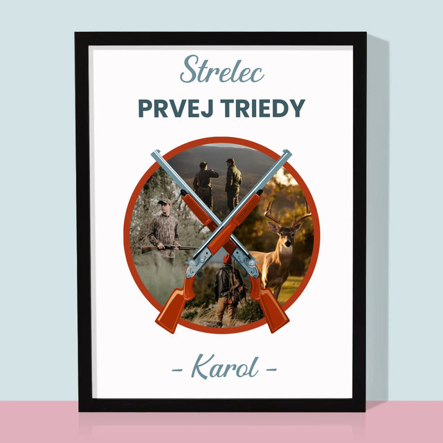 Fotokolaż: Strzelec Pierwsza Klasa - Wydruk Obramowany | SK