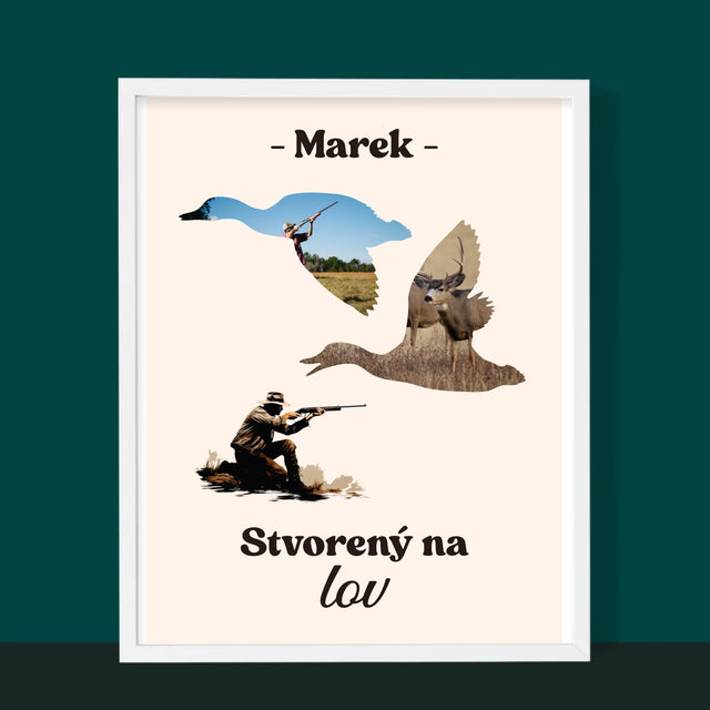 Kształt Ze Zdjęć: Stworzony Do Polowania - Wydruk Obramowany | SK