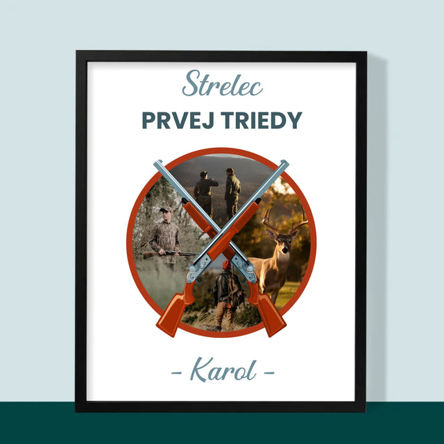 Fotokolaż: Strzelec Pierwsza Klasa - Wydruk Obramowany | SK