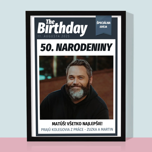 Okładka Magazynu: Birthday - Wydruk Obramowany | SK