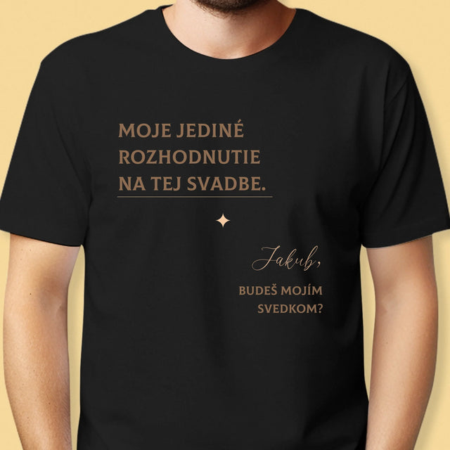 Imię i Podpis: Moja Jedyna Decyzja - Koszulka Męska | SK