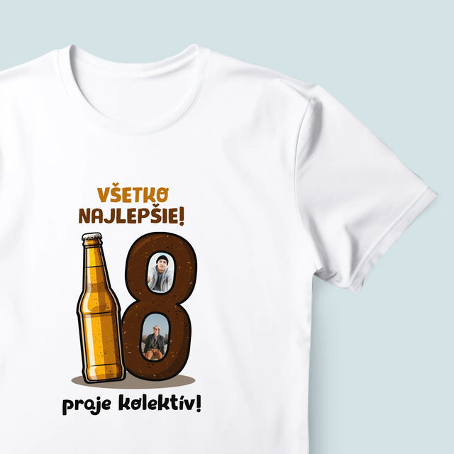 Fotokolaż: 18 Piwo - Koszulka Męska | SK