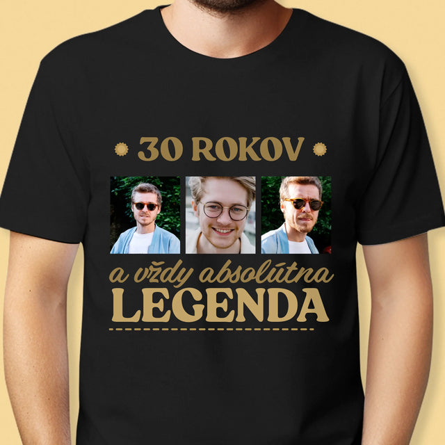 Fotokolaż: 30 Lat Bycia Legendą - Koszulka Męska | SK